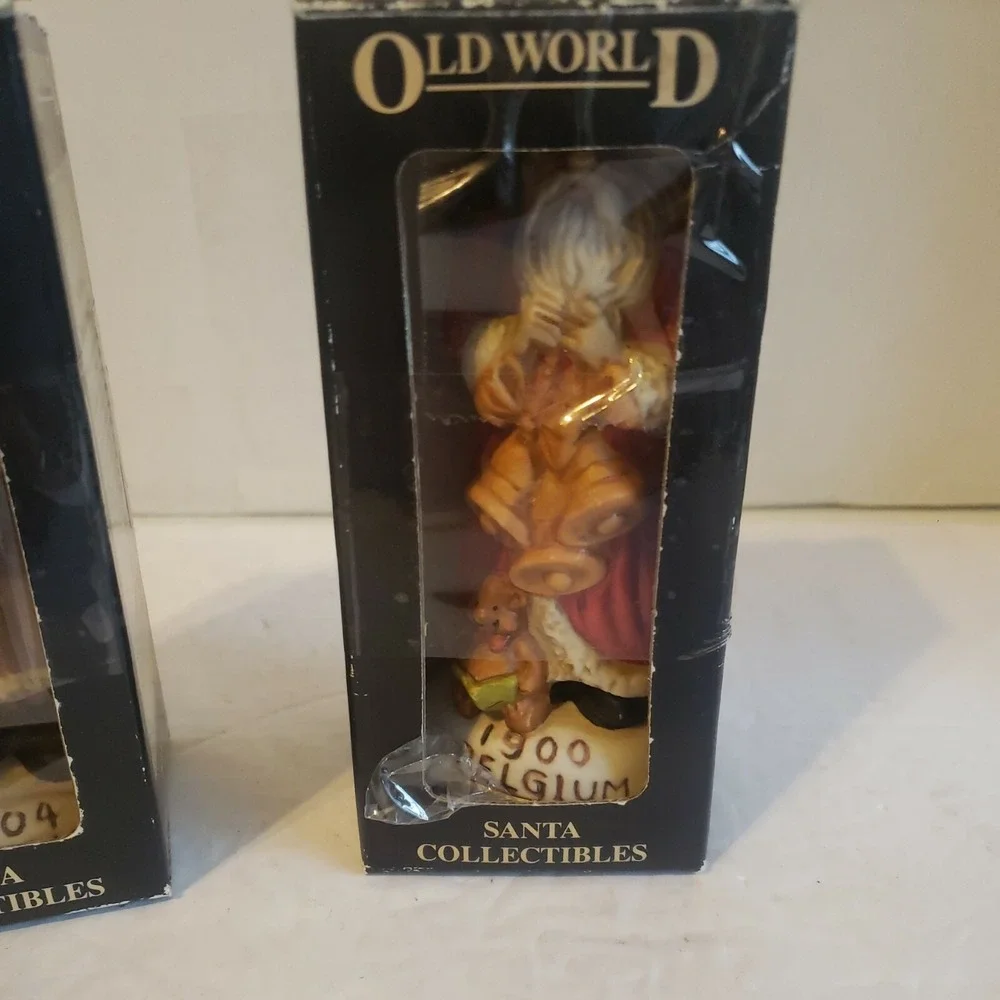 VINTAGE Old World Porcelain Hand Painted Collectible Santa Claus 5